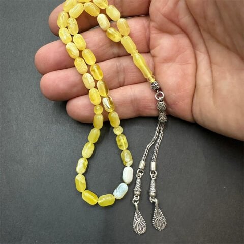 N.N Kaliningrad Damla Kehribar Tespih 5.5*9 (mm)-1