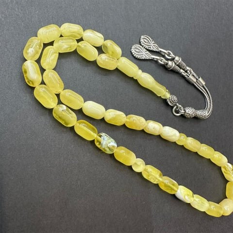 N.N Kaliningrad Damla Kehribar Tespih 5.5*9 (mm)-1