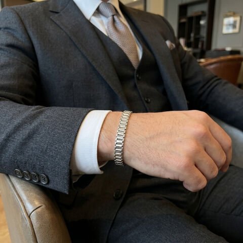 Gümüş Erkek Bileklik - 9