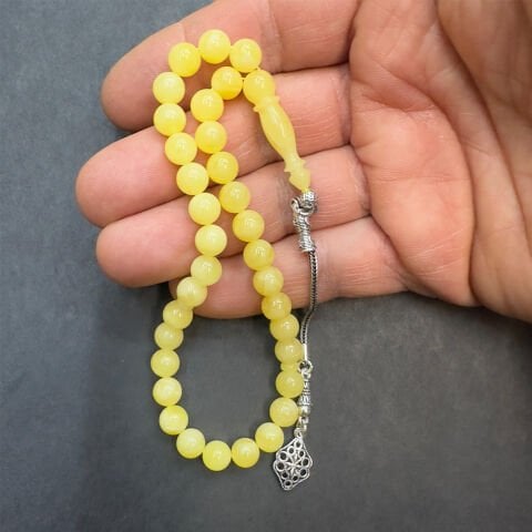 Kaliningrad Damla Kehribar Küre Tespih 7 (mm)-1