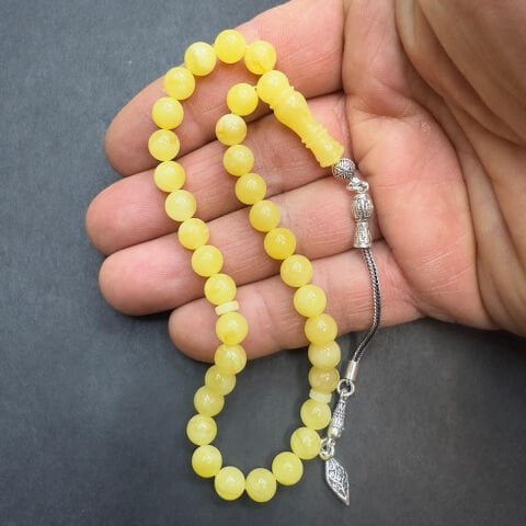 Kaliningrad Damla Kehribar Küre Tespih 7 (mm)-2