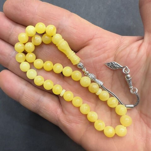 Kaliningrad Damla Kehribar Küre Tespih 7 (mm)-2