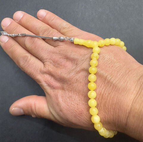 Kaliningrad Damla Kehribar Küre Tespih 7 (mm)-2