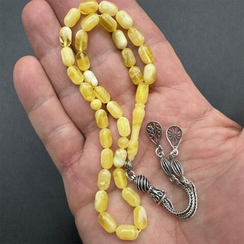 N.N Kaliningrad Damla Kehribar Tespih 5.5*9 (mm)-2