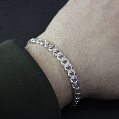 Gümüş Erkek Bileklik - 11