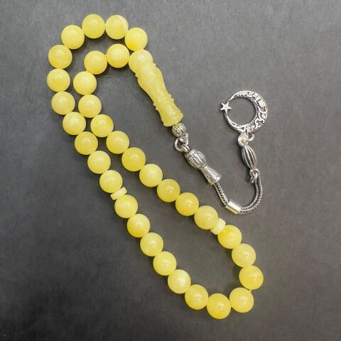 Kaliningrad Damla Kehribar Küre Tespih 7 (mm)-3