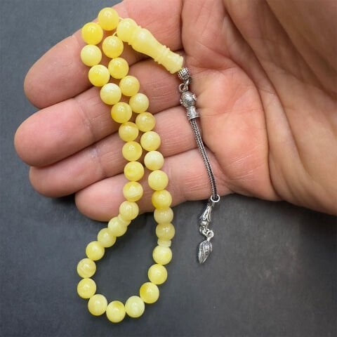 Kaliningrad Damla Kehribar Küre Tespih 7 (mm)-4