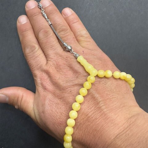 Kaliningrad Damla Kehribar Küre Tespih 7 (mm)-4