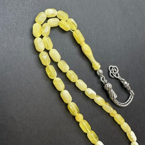 N.N Kaliningrad Damla Kehribar Tespih 5.5*9 (mm)-3