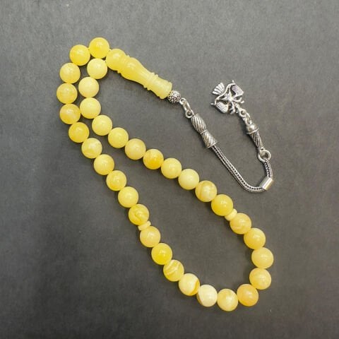 Kaliningrad Damla Kehribar Küre Tespih 7 (mm)-5