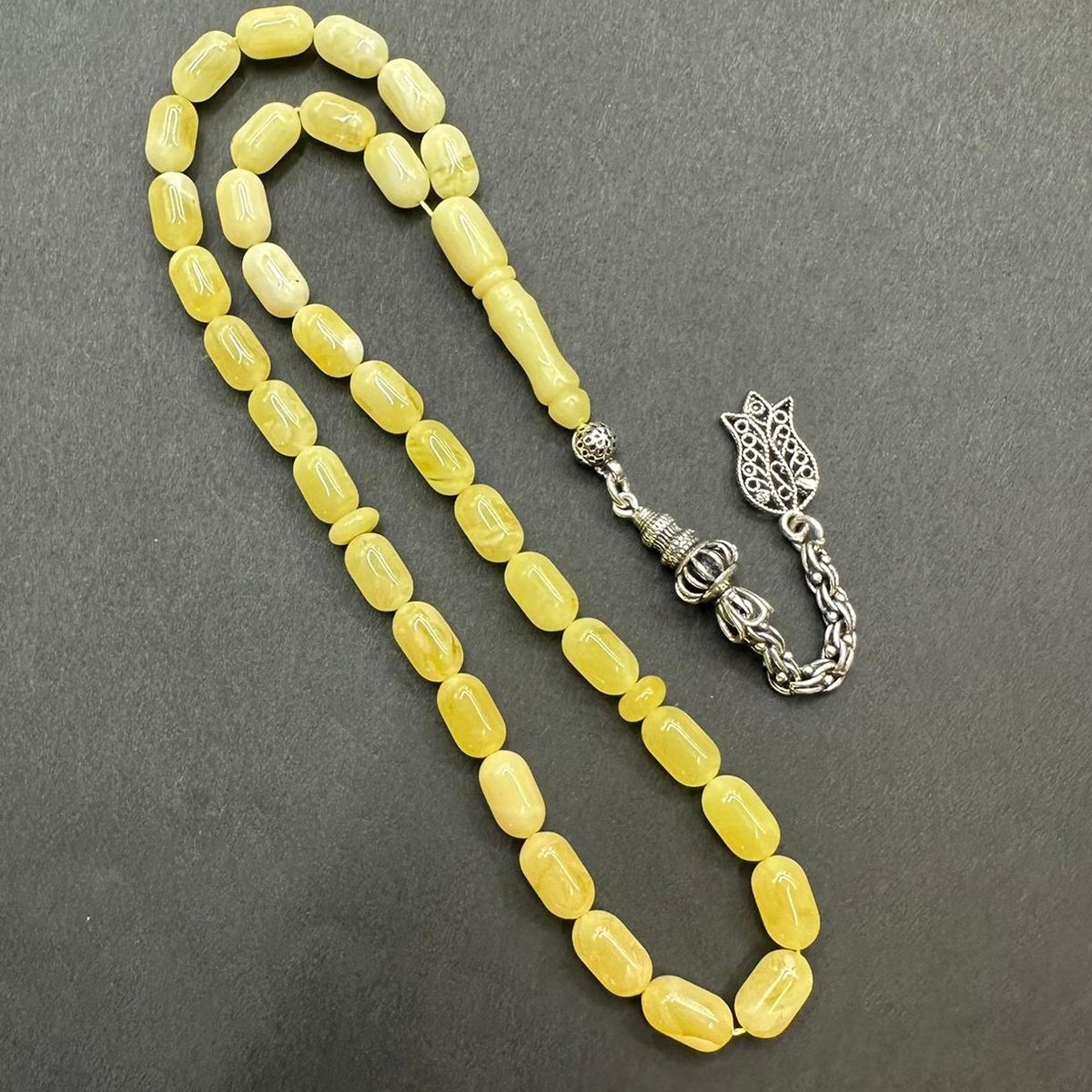 Akça Kaliningrad Damla Kehribar Tespih 5.5*9 (mm)-1