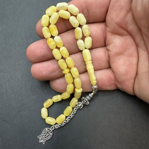 Akça Kaliningrad Damla Kehribar Tespih 5.5*9 (mm)-1