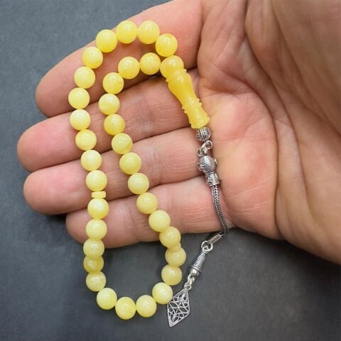 Kaliningrad Damla Kehribar Küre Tespih 7 (mm)-6