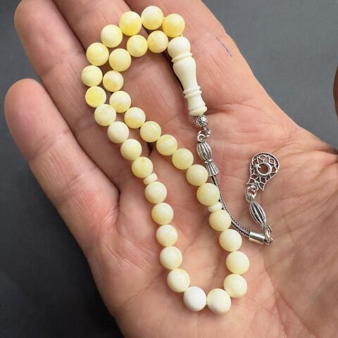 Akça Kaliningrad Damla Kehribar Küre Tespih 6,5 (mm)