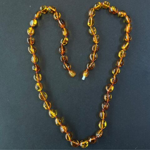 Konyak Renk Kalninigrad Damla Kehribar Kolye 15 (gr)