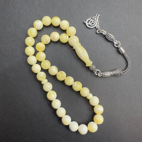 Akça Kaliningrad Damla Kehribar Küre Tespih 6,3 (mm)