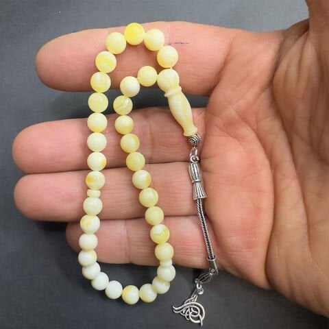 Akça Kaliningrad Damla Kehribar Küre Tespih 6,3 (mm)