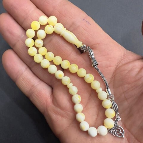 Akça Kaliningrad Damla Kehribar Küre Tespih 6,3 (mm)