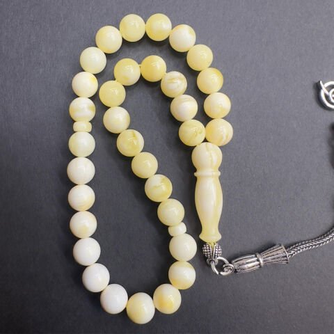 Akça Kaliningrad Damla Kehribar Küre Tespih 6,3 (mm)