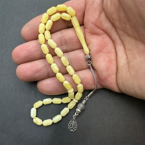 Akça Kaliningrad Damla Kehribar Tespih 5*9 (mm)