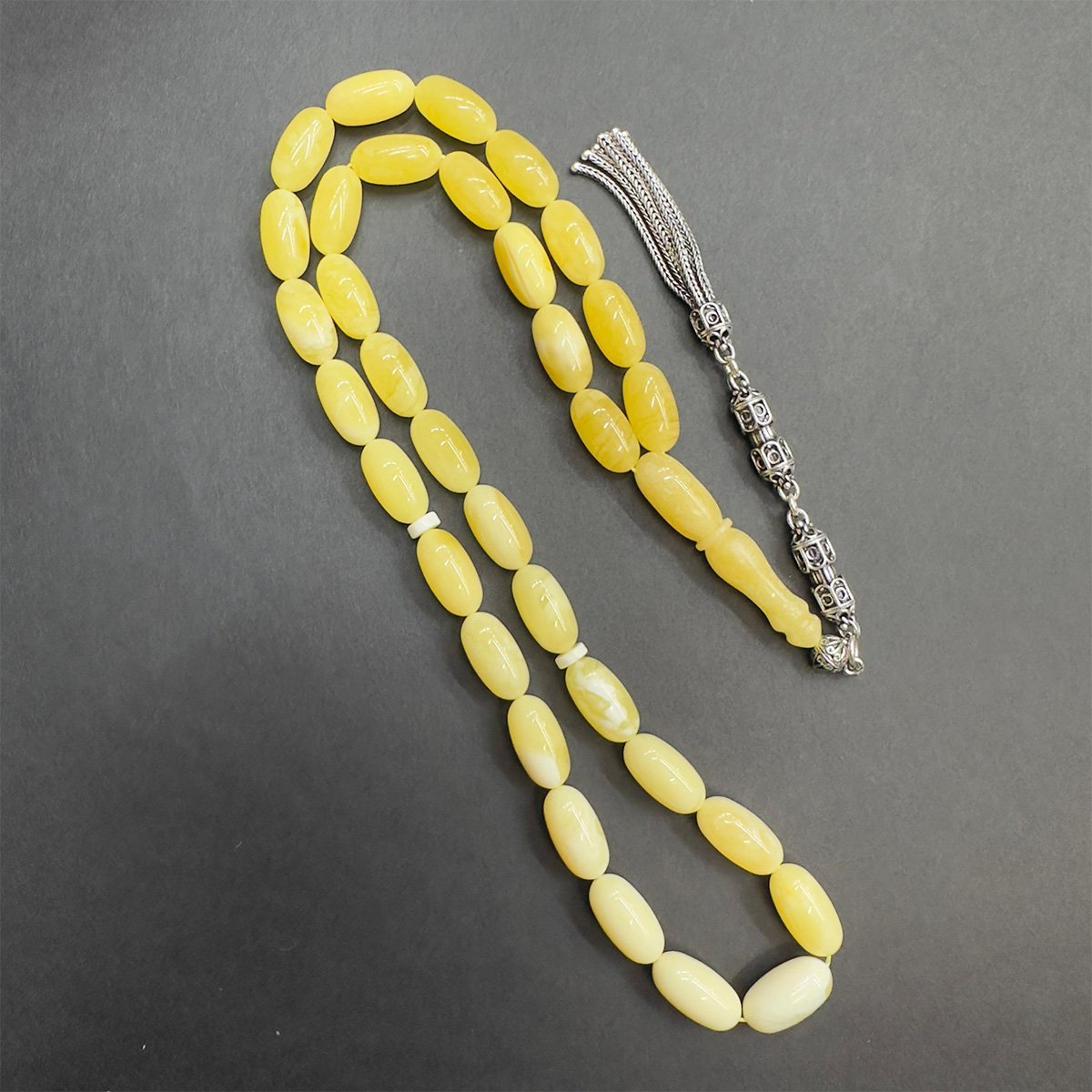 Akça Kaliningrad Damla Kehribar Kapsül Tespih 7,5*14 (mm)