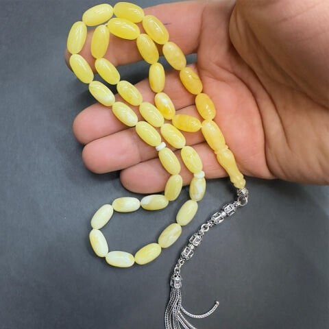 Akça Kaliningrad Damla Kehribar Kapsül Tespih 7,5*14 (mm)