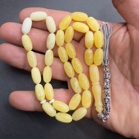 Akça Kaliningrad Damla Kehribar Kapsül Tespih 7,5*14 (mm)