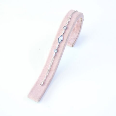 Zirkon Taşlı Gümüş Bileklik-3