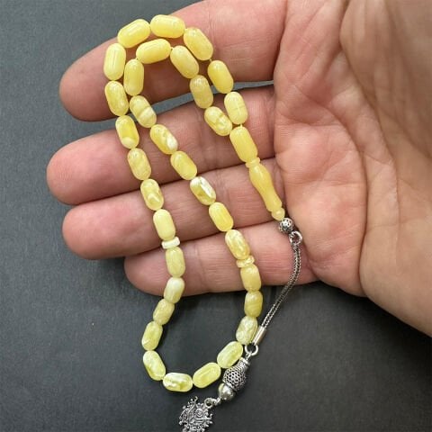 Akça Kaliningrad Damla Kehribar Tespih 5*9 (mm)-1