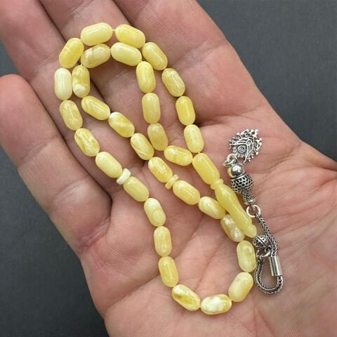 Akça Kaliningrad Damla Kehribar Tespih 5*9 (mm)-1