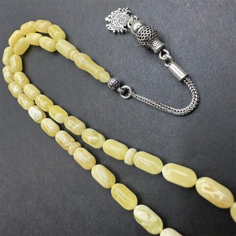 Akça Kaliningrad Damla Kehribar Tespih 5*9 (mm)-1