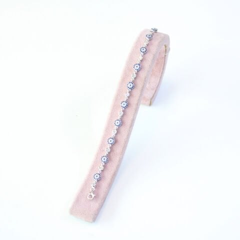 Zirkon Taşlı Gümüş Bileklik-4