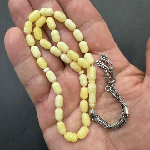 Akça Kaliningrad Damla Kehribar Tespih 5.5*9 (mm)-1