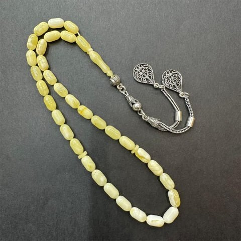 Akça Kaliningrad Damla Kehribar Tespih 5*9 (mm)-3