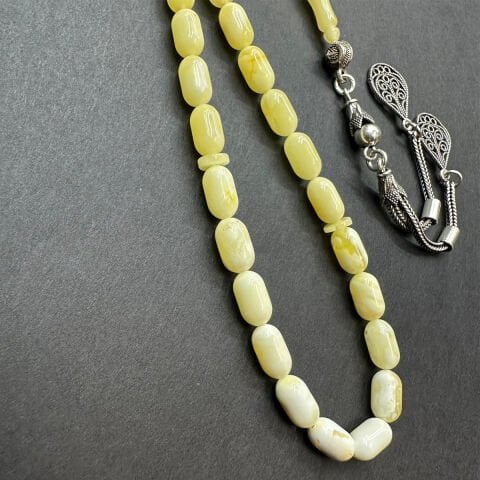 Akça Kaliningrad Damla Kehribar Tespih 5*9 (mm)-3