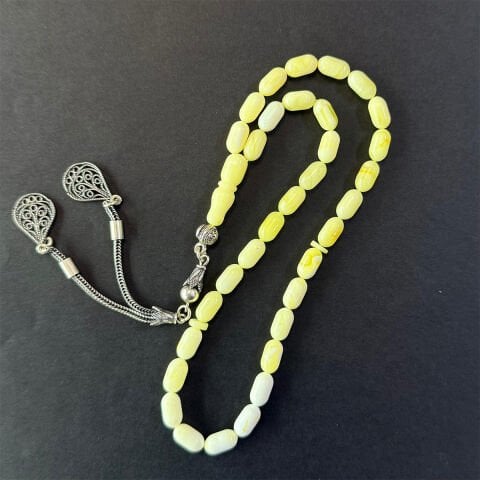 Akça Kaliningrad Damla Kehribar Tespih 5*9 (mm)-3