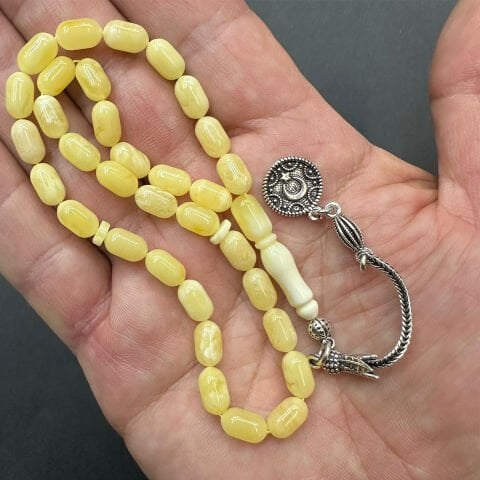 Akça Kaliningrad Damla Kehribar Tespih 5.5*9 (mm)-2