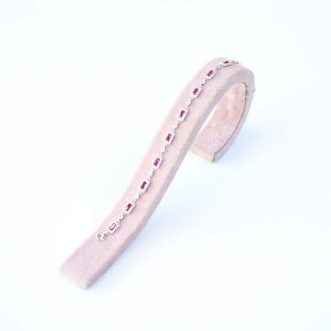 Zirkon Taşlı Gümüş Lacivert Bileklik