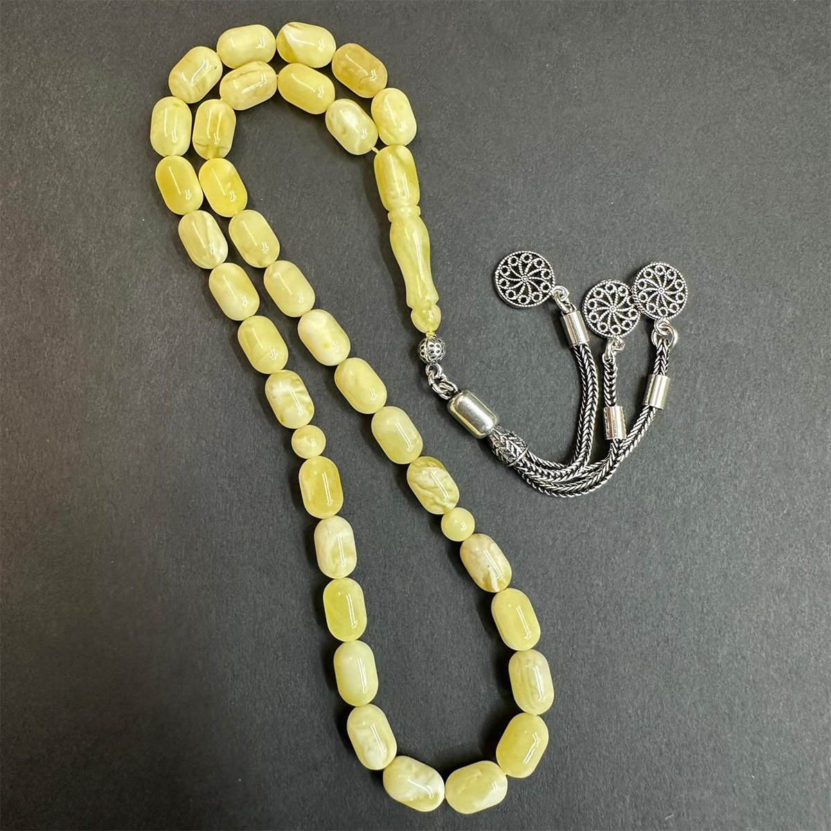 Akça Kaliningrad Damla Kehribar Tespih 6*9,5 (mm)