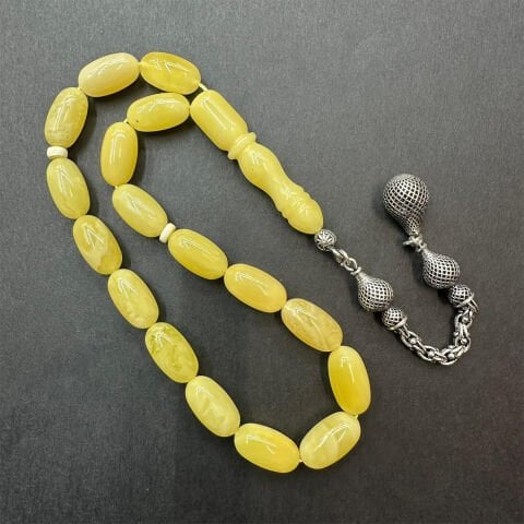 Maskot Kaliningrad Damla Kehribar Tespih 8*14,5 (mm)