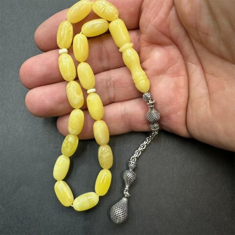 Maskot Kaliningrad Damla Kehribar Tespih 8*14,5 (mm)