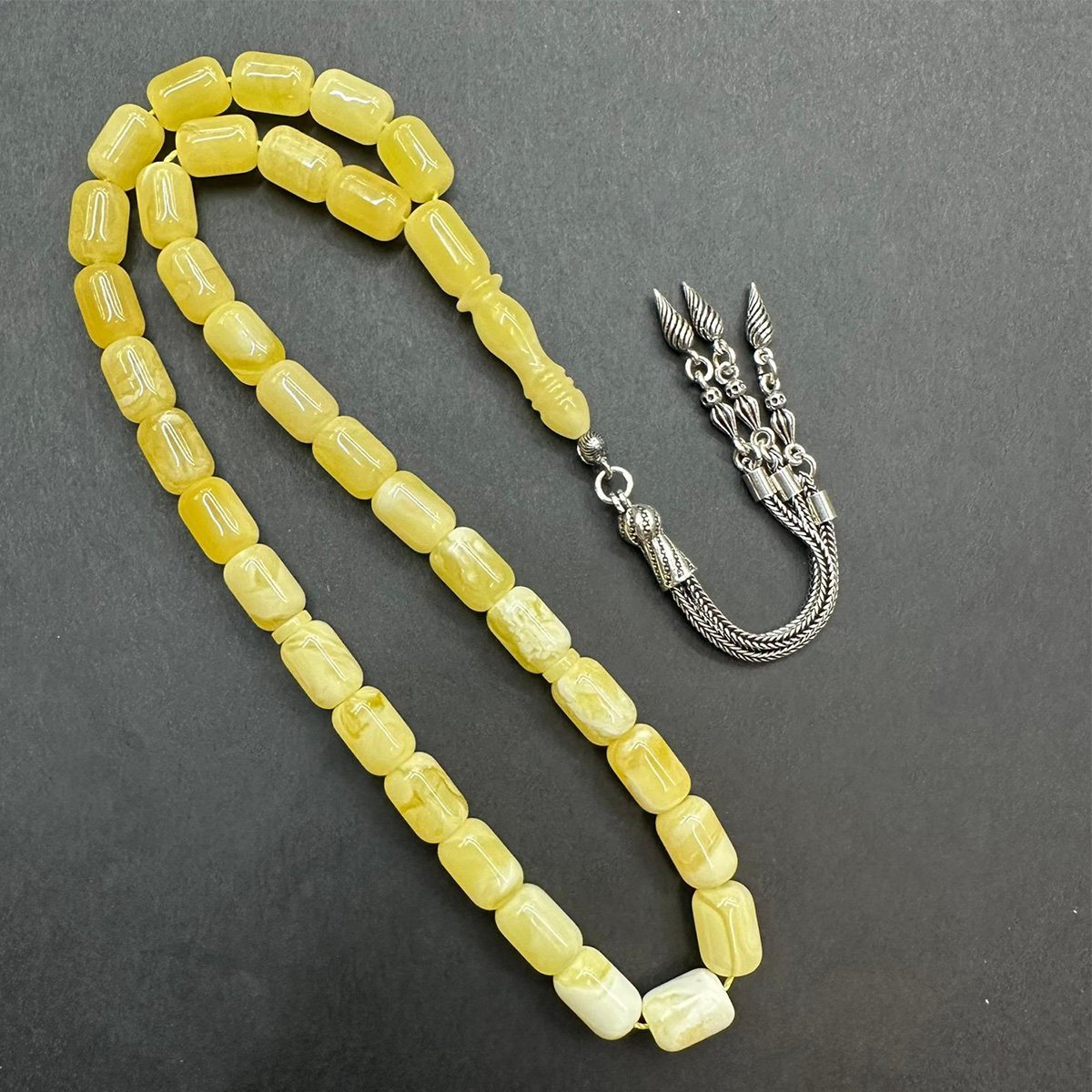 Akça Kaliningrad Damla Kehribar Tespih 8*11 (mm)