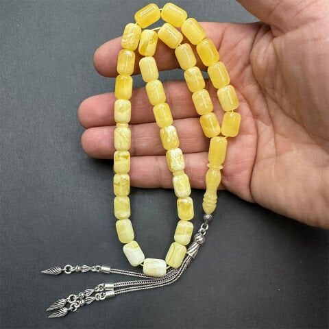 Akça Kaliningrad Damla Kehribar Tespih 8*11 (mm)