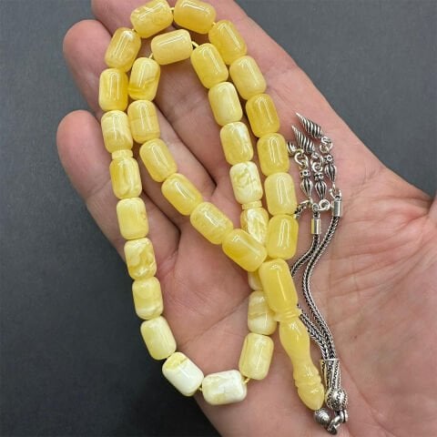 Akça Kaliningrad Damla Kehribar Tespih 8*11 (mm)