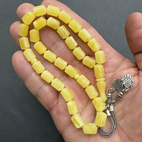 Kaliningrad Damla Kehribar Tespih 7,5*10,5 (mm)-1