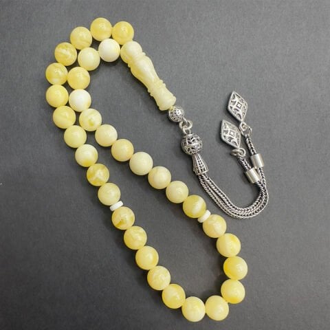 Akça Kaliningrad Damla Kehribar Küre Tespih 7 (mm)