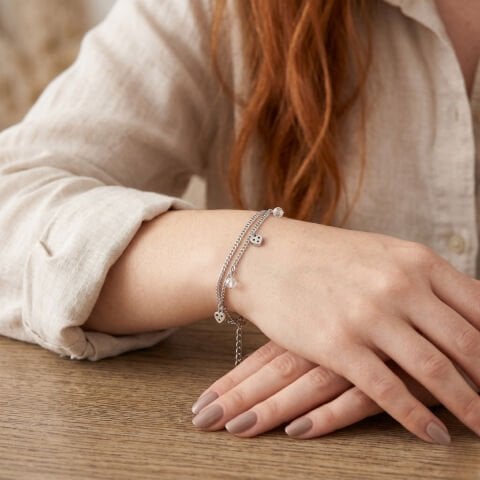 Kalpli Model Gümüş Bileklik