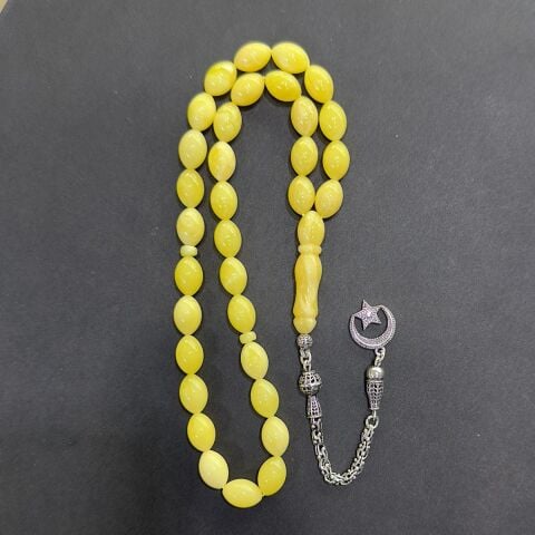 Akça Kaliningrad Damla Kehribar Beyzi Tespih 7,5*11 (mm)