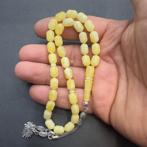 Akça Kaliningrad Damla Kehribar Kapsül Tespih 6,5*9,5 (mm)