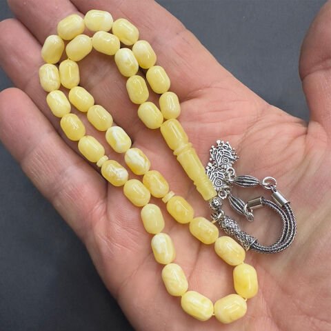 Akça Kaliningrad Damla Kehribar Kapsül Tespih 6,5*9,5 (mm)